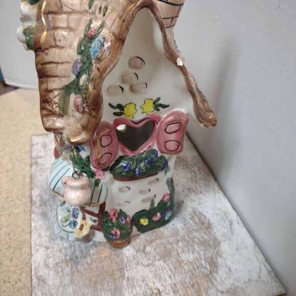 👍 Fairy Cottage Korner Cafe Candle Holder. C4 - Picture 5 of 6